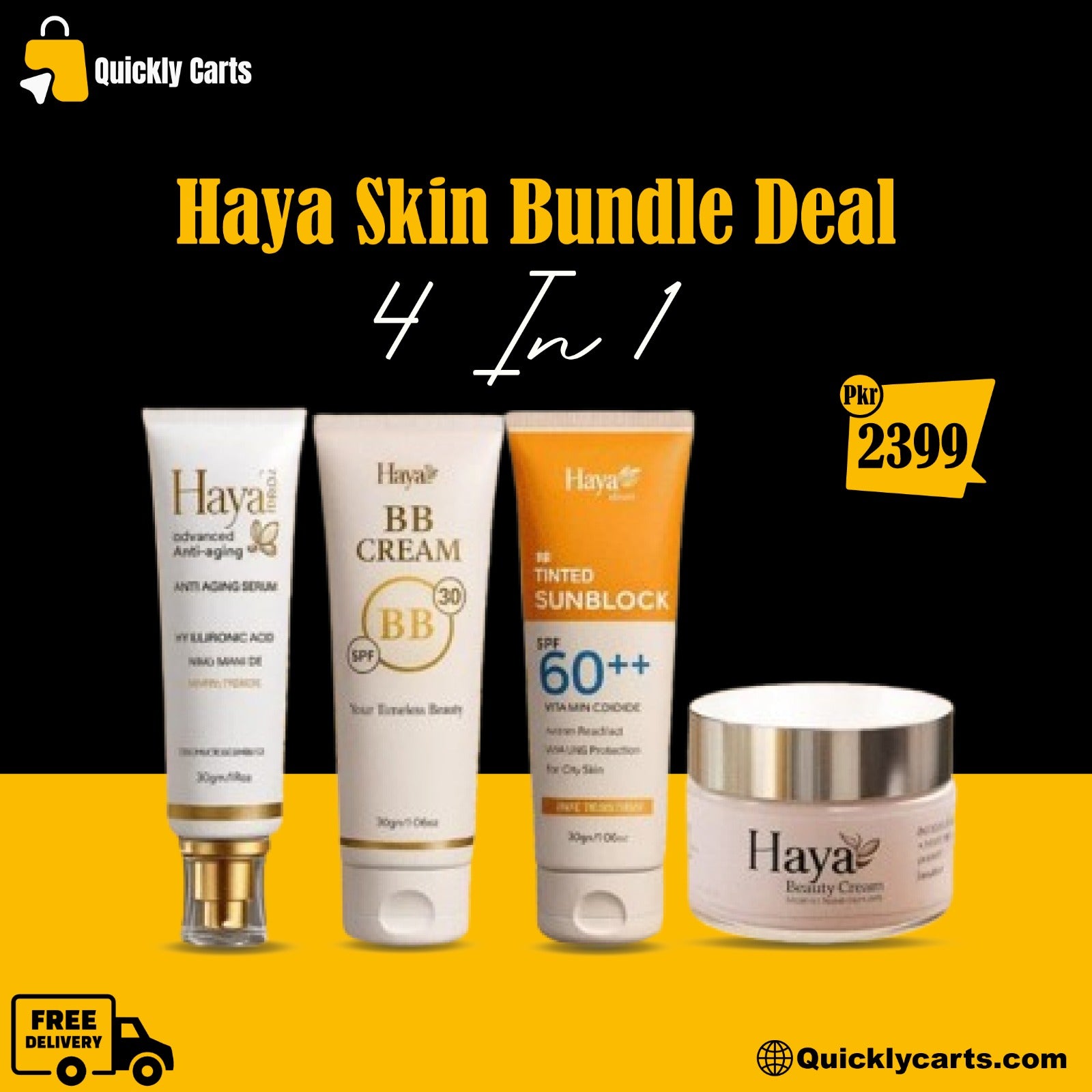 Haya Beauty 4-in-1 Kit – Glow Up with Confidence
