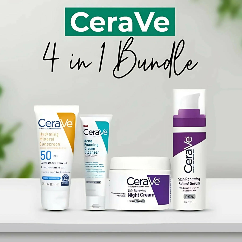 Cerave 4 In 1 Skincare Kit Night Cream for Radiant Skin