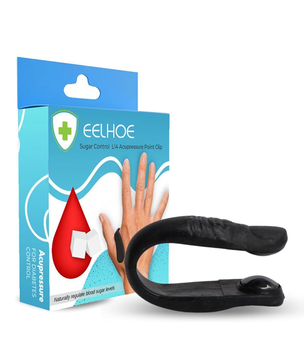 Sugar Control Li4 Acupressure Clip, Sugar Control Acupressure  (Black)