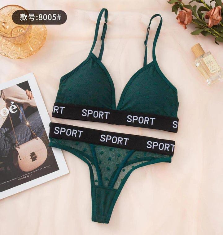 Comfortable Sports Bra And Lingerie Set