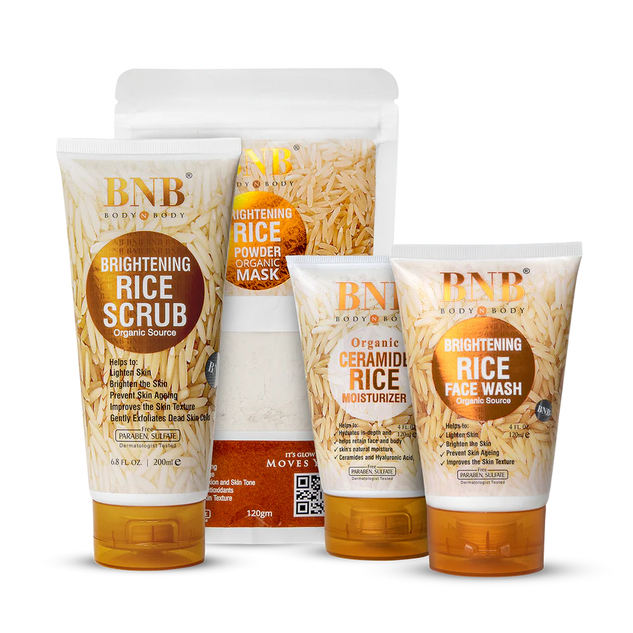 BNB Rice Glow Facial Kit 4 in 1