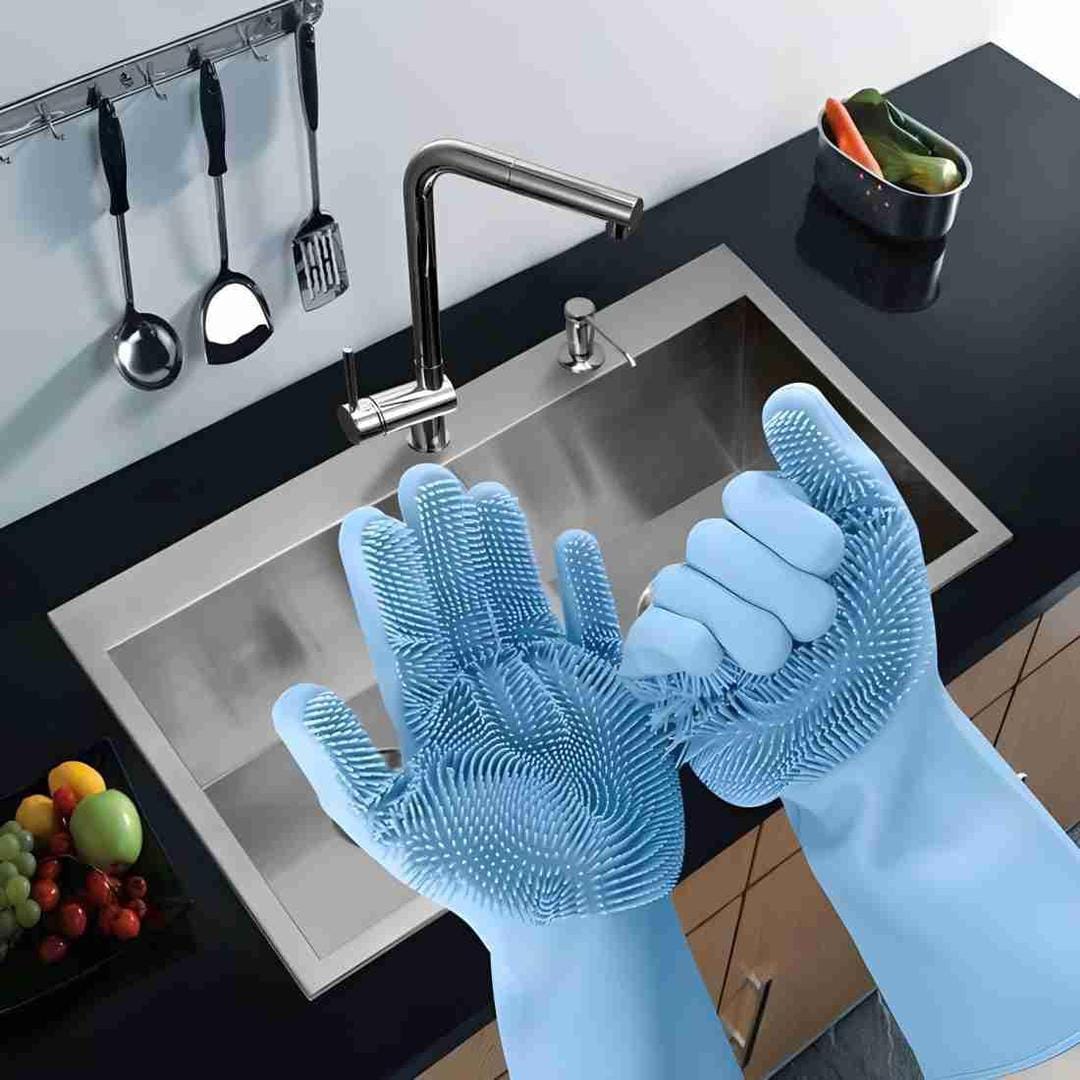 Automatic Silicone Dish Washing Gloves