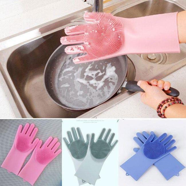 Automatic Silicone Dish Washing Gloves