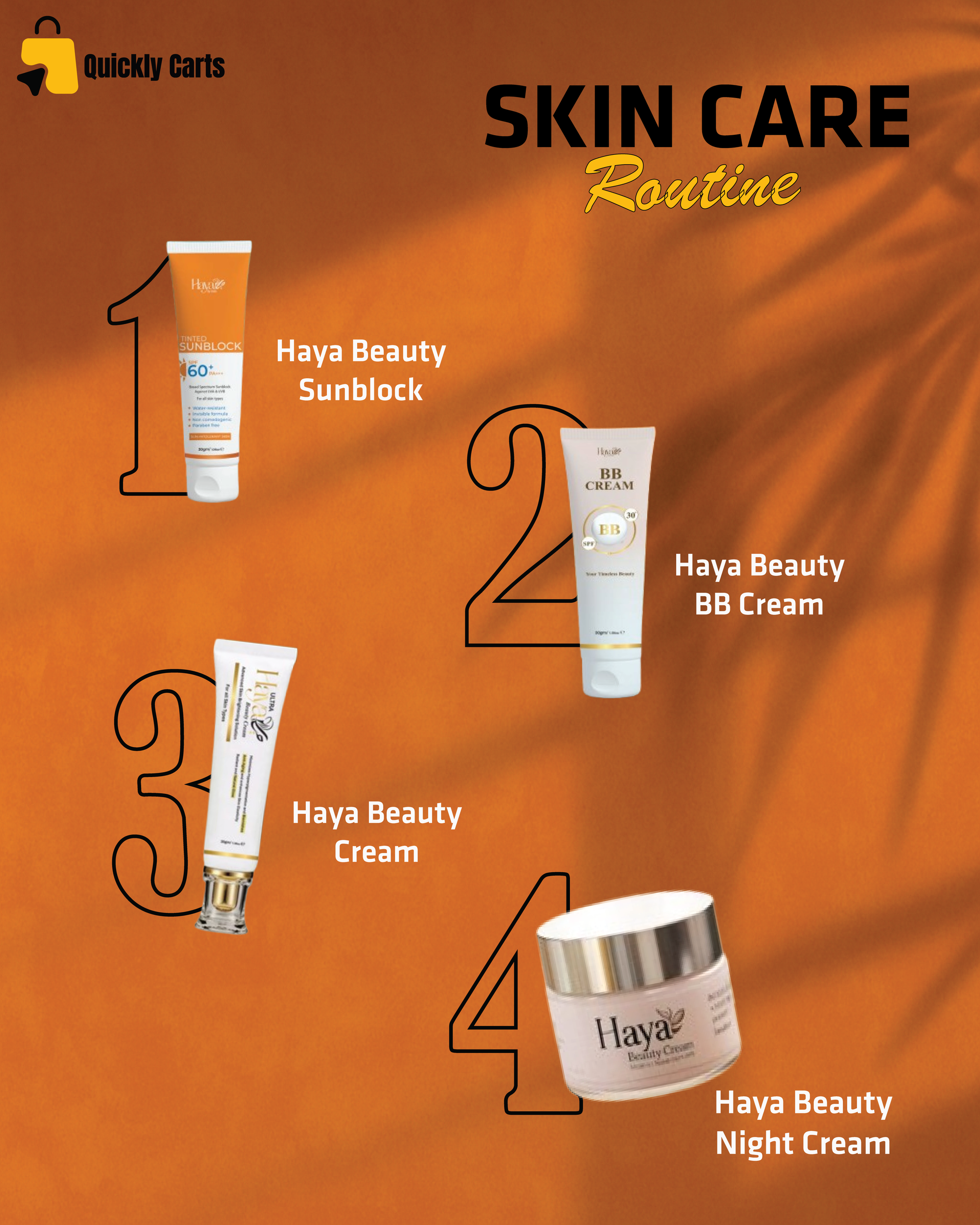 Haya Beauty 4-in-1 Kit – Glow Up with Confidence