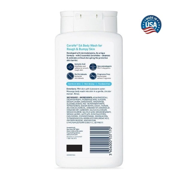 SA Body Wash For Rough and Bumpy Skin